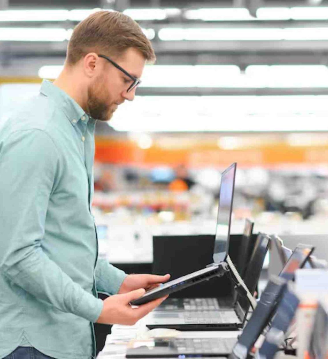 Electronics retailer managing installment payments and EMI records manually